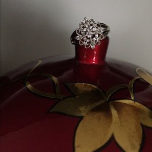 Sterling silver CZ Filigree Ring