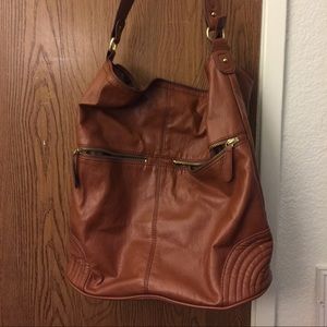 Tan handbag