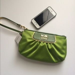 Coach Satin Wristlet