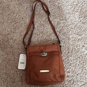 NEW Franco Sarto brown leather bag
