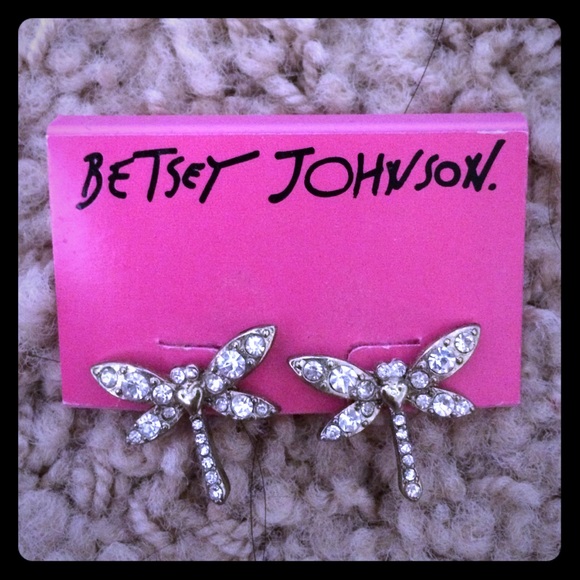 Betsy Johnson Dragonfly earrings