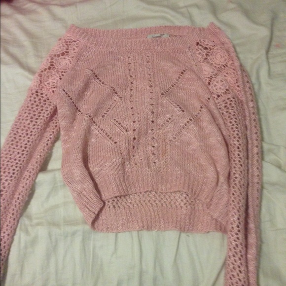 comfy pink sweater