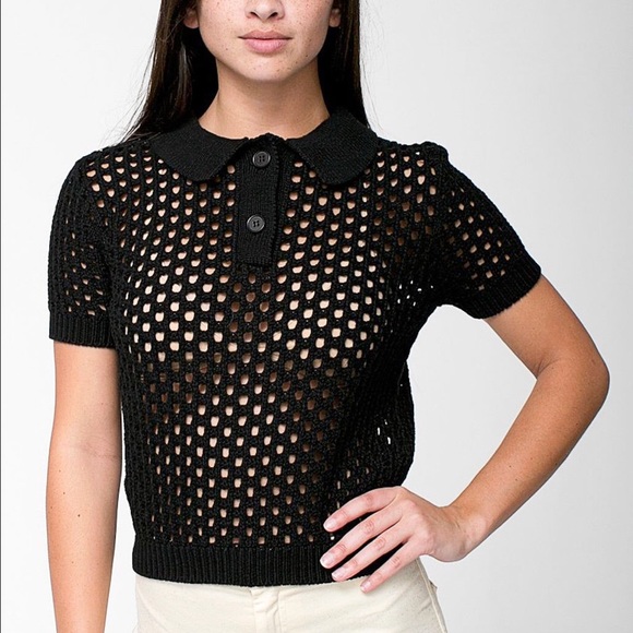 AA Open Knit Tennis Shirt