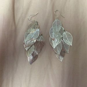 Silver dangly earrings