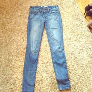 Abercrombie light super skinny jeans