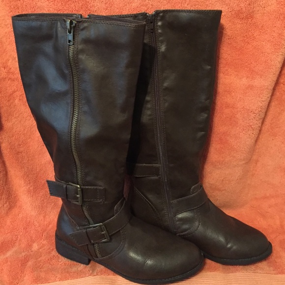 Lane Bryant brown riding boots - size 9W