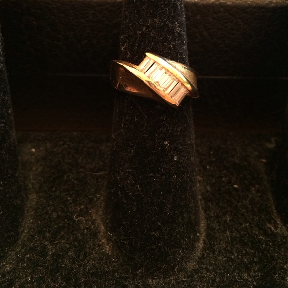 Beautiful gold and channel set pink stones