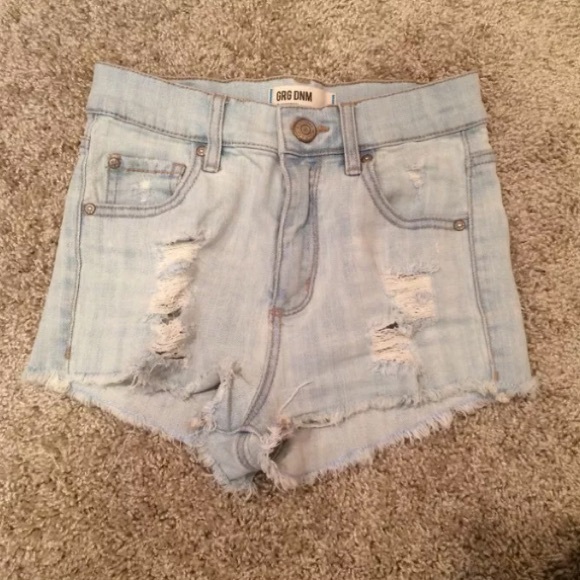 Garage Pants - 🆕 Garage High Waisted Denim Shorts