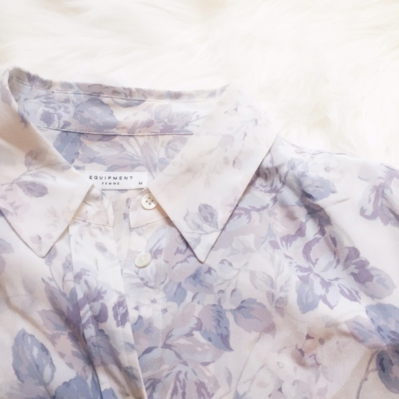 Equipment Tops - silk button down shirt