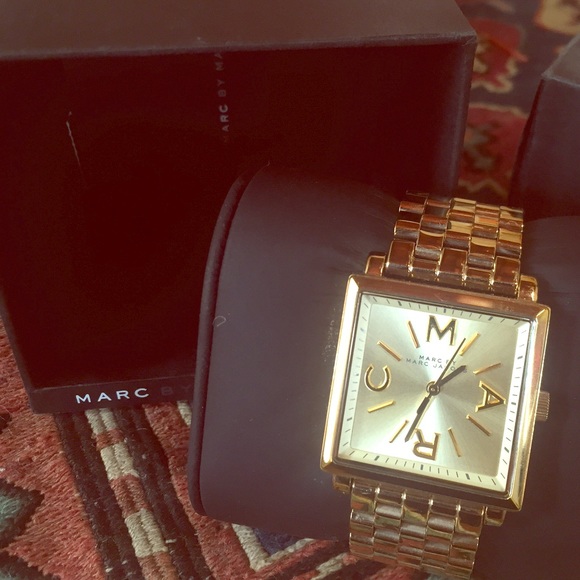 Marc by Marc Jacobs Jewelry - Marc Jacobs all gold Katherine Bracelet watch.