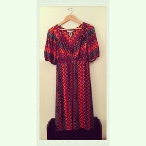 Colorful Flattering 16 Dress UNIQUE TRIBAL pattern