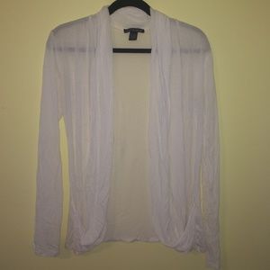 flowy, white cardigan