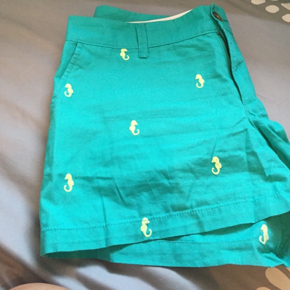 Shorts with seahorses