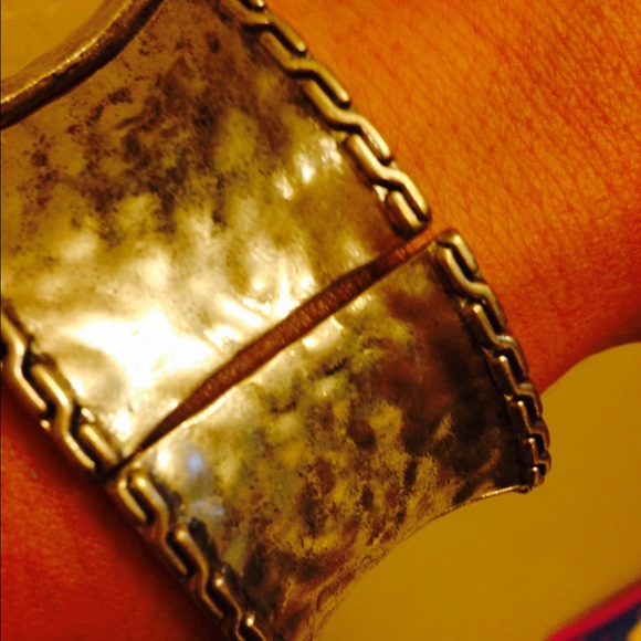 silver bracelet.
