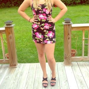 Floral bodycon dress