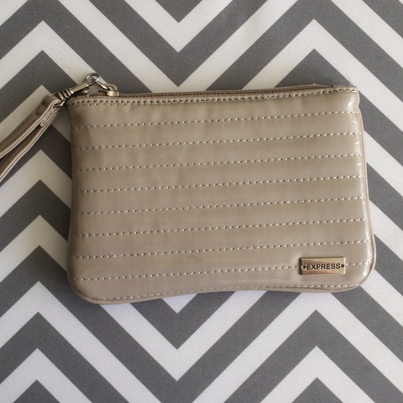 Express Taupe Wristlet