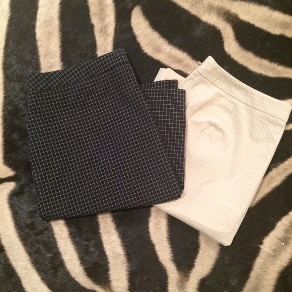 Valerie Stevens Black + Beige Skirts- Bundle of 2
