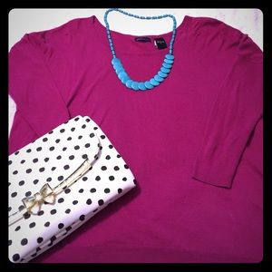 MODA International Raspberry Sweater