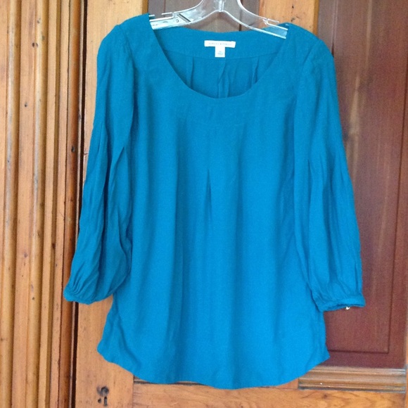 Banana Republic Tops - Loose fitting teal tunic top..BoHo chic!