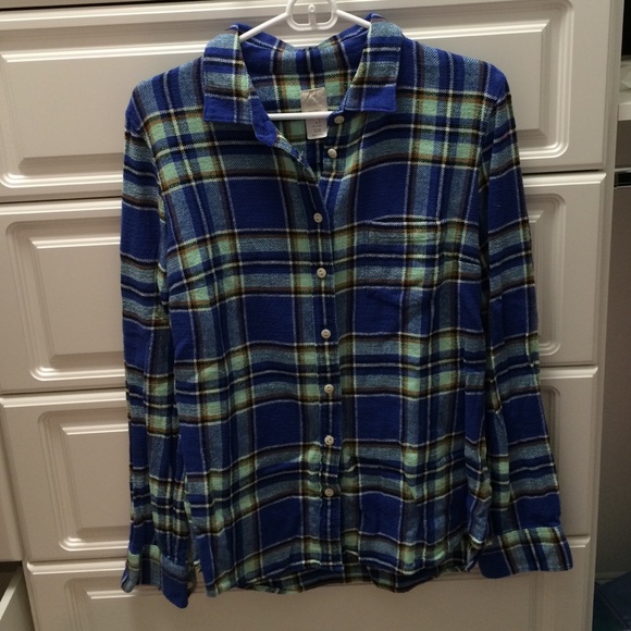 J. Crew Plaid flannel button down