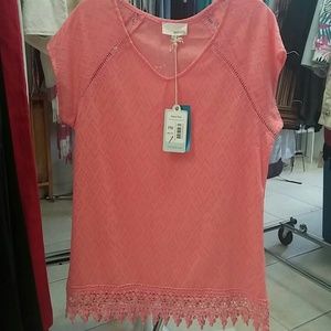 NWT lace bottom Top