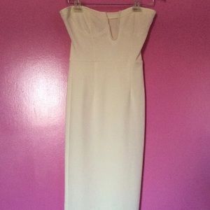Cream Body-Con Dress