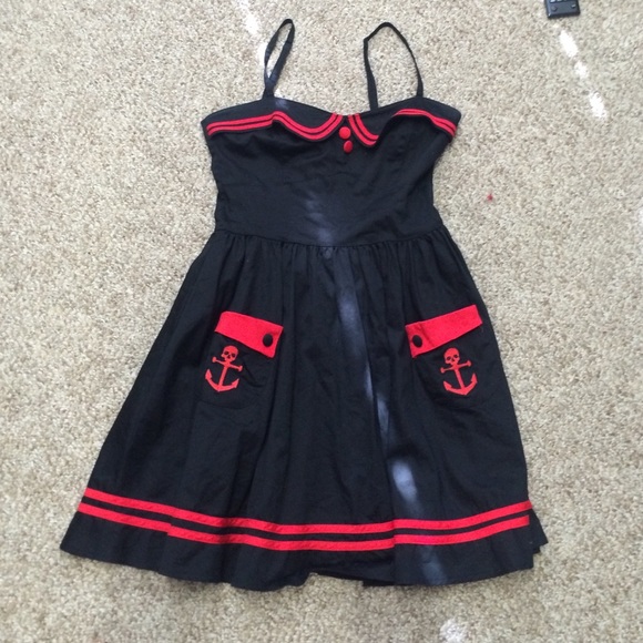 Black and red dress