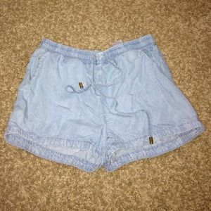 H&M soft chambray shorts