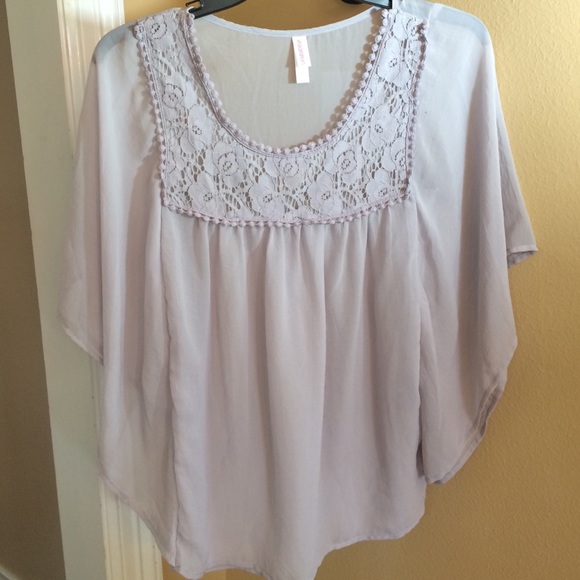 Lavender Flowy Top