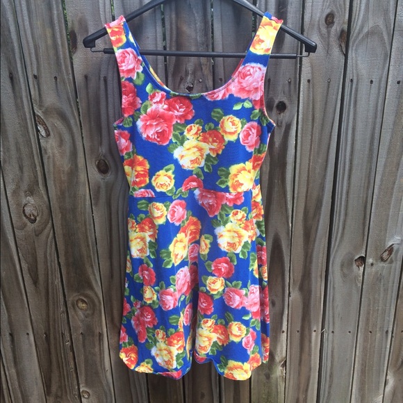 Floral summer skater dress