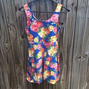 Floral summer skater dress