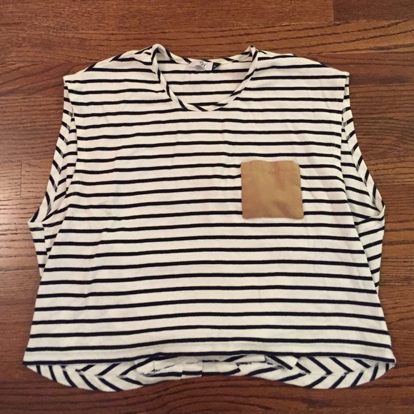 Dolce Vita crop top with suede pocket