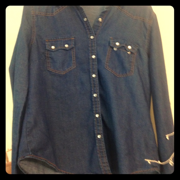 Soft denim Charlotte Russe shirt