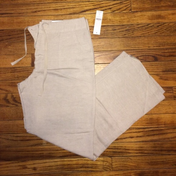 🎀 Natural Linen Rayon Pants
