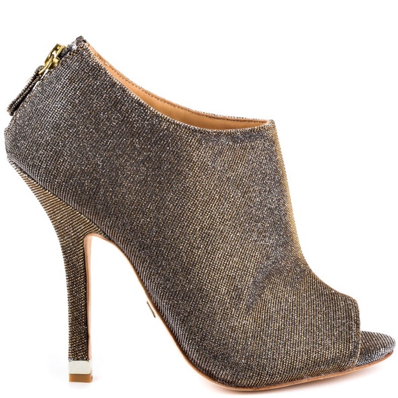 Badgley Mischka Mysti Gold Pewter Shoes