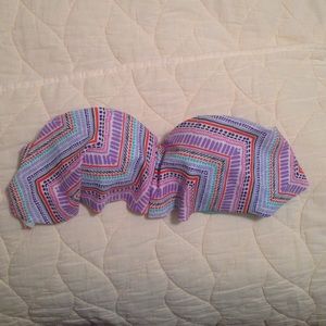 Patterned bathing suit top