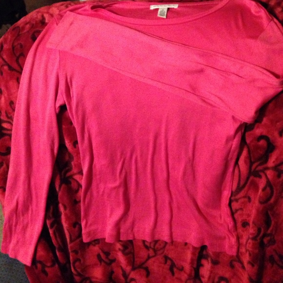 Fuchsia long sleeve shirt