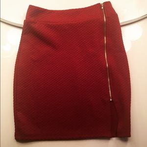Burgundy skirt