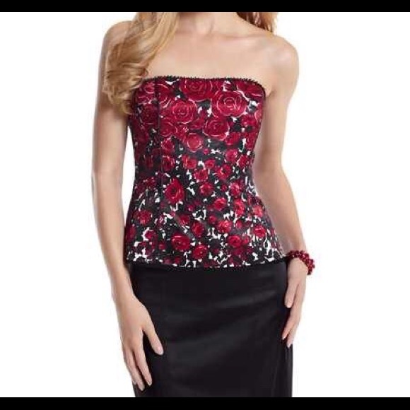 White House Black Market Roses are Red Bustier