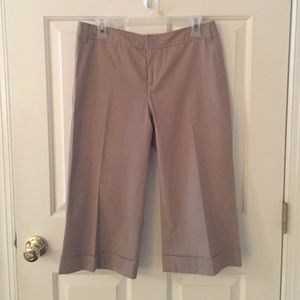 Banana Republic tailored cropped linen pants