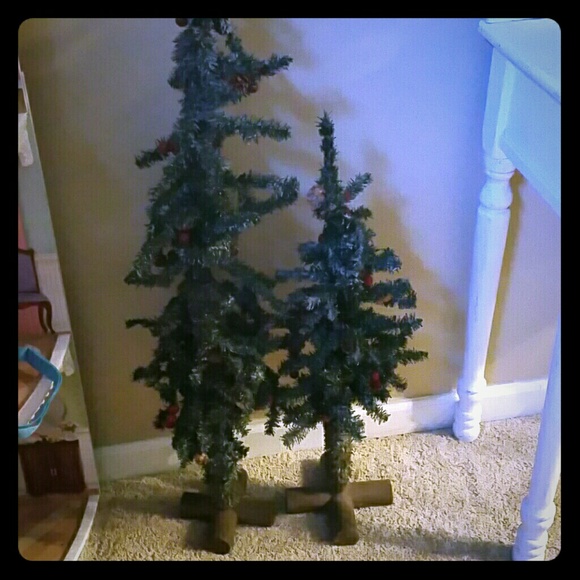 Mini Fireplace Christmas trees