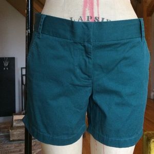 J. Crew Chino Teal Shorts