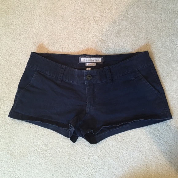 Navy Blue Low Rise Shorts