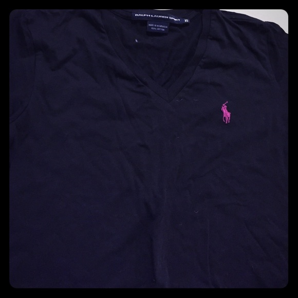 💟SOLD💟 Ralph Lauren Sport navy v-neck. XS