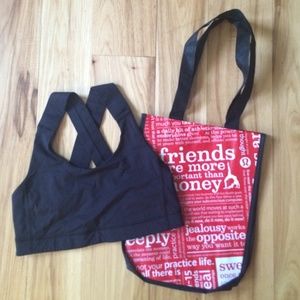 NWOT Lululemon Size 4 Sports Bra Comes with Tote!