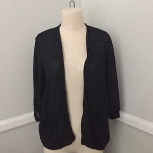 Sheer paneled sweater