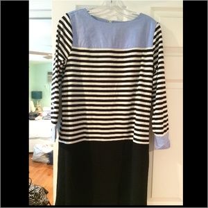 Mixed pattern loft dress