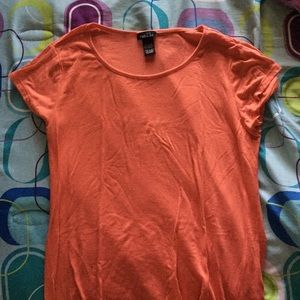 cute orange long shirt from rue21