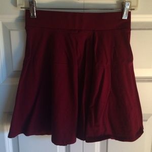 Maroon Skater Skirt