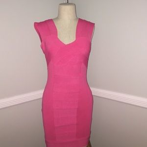 Pink bandage dress